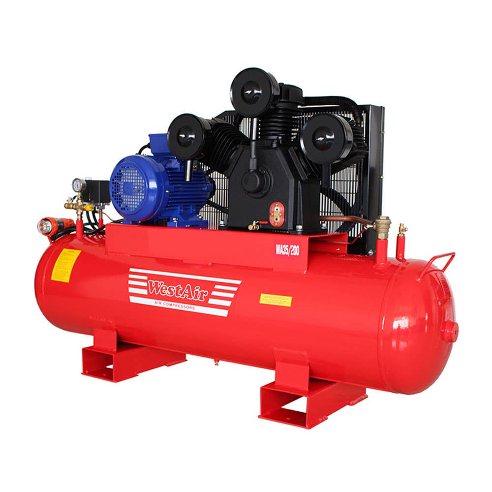 Compressor Air Electric 3-Phase 7.5hp 801LPM 135psi WA35/200 Westair 200957 WA35/200