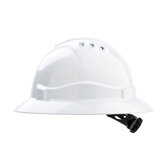 Hard Hat White Full Brim Vented Prochoice 201186 HHV6FB-W