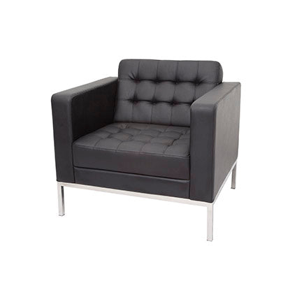 Rapid Venus Single Seater Reception Lounger Black Pu_1014223_VENUS1