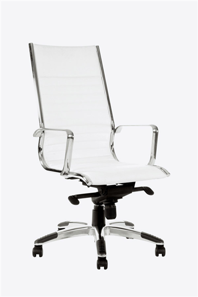 Cogra Ys115H Executive High Back Leather Chair White_1007880_YS115H WHITE