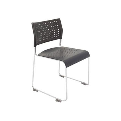 Rapid Wimbledon Training Chair Stackable + Linkable Poly Seat And Back Blac_1030724_WIMBLEDON NO ARMS