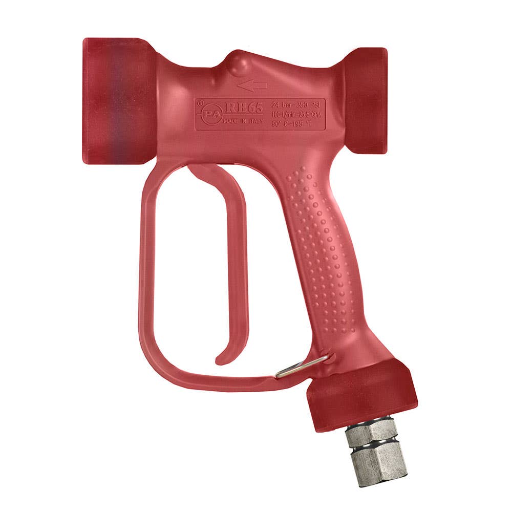 Washdown Gun Trigger Handle High Temperature Red 1/2 BSP 350psi 206371 TEC6430