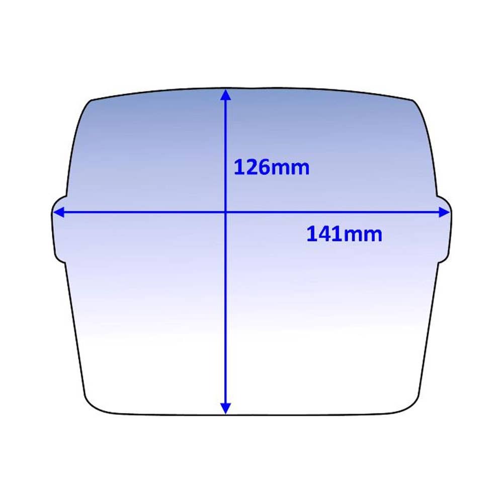Lens Clear Outer 141 X 125mm WH70 Helmet 206491 KC-J9931