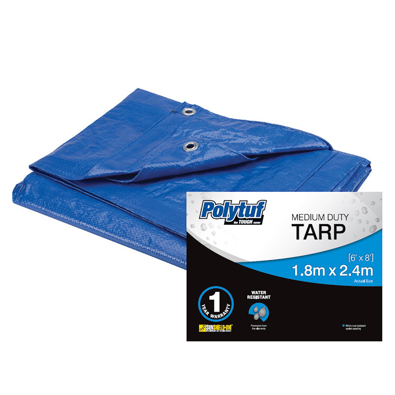 Tarpaulin UV Resistant Polytuf Super Blue 20 x 30ft 91078009 B762