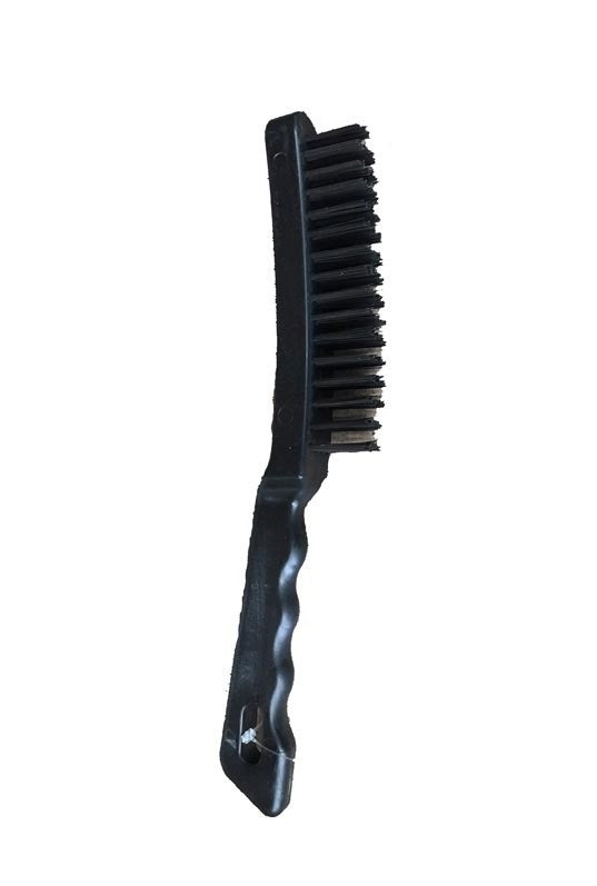 Brush Wire Hand Stainless Steel 4 Row Small Plastic Handle 80560103 09332