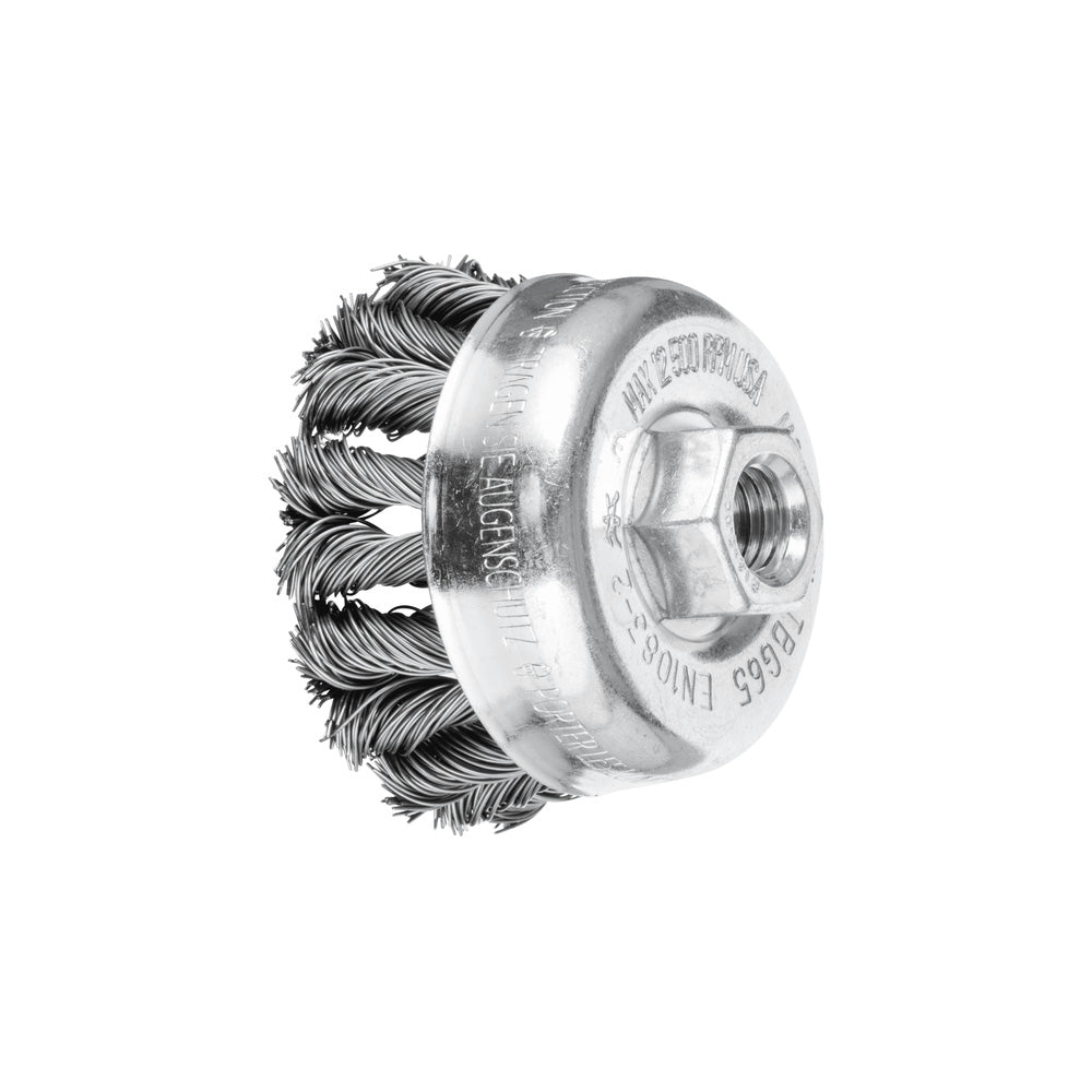 COMBITWIST cup brush knotted TBG 65 mm M14 steel wire 0.50 mm (1)_40108171_43305051