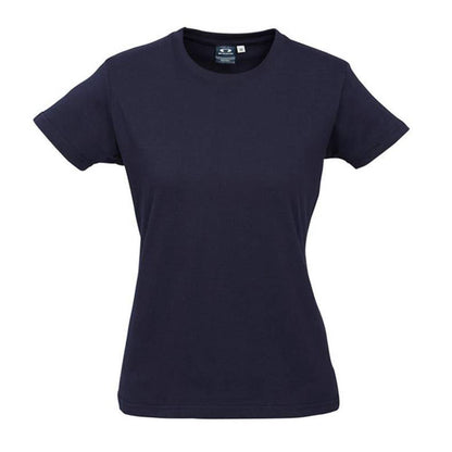 Shirt Tee Womens S/S Cotton Ice Navy 12 Biz 210705 T10022-NAV-12