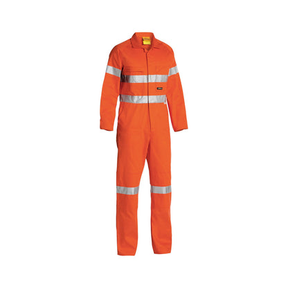 Coveralls Cotton Drill 310gsm 3M Tape Hoop Hi-Vis Orange 92R Bisley_90018865_BC607T8_BVEOR92
