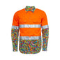 Shirt L/S Hi Vis Cotton Drill 150gsm Tape 2XL Orange/Bonza Trademutt 40055778 21502-2XL