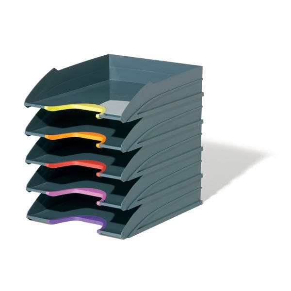 Durable Document Trays 5 770557 Varicolor Grey/Assorted Set 215038011 770557
