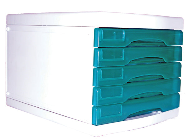 Metro 3475 Desktop Filing Drawers A4 5 Drawers Blueberry_39439704_234754