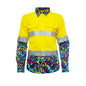 21550 Women's Yellow/Pearler Hi-Vis Drill Taped Shirt 150gsm 21550