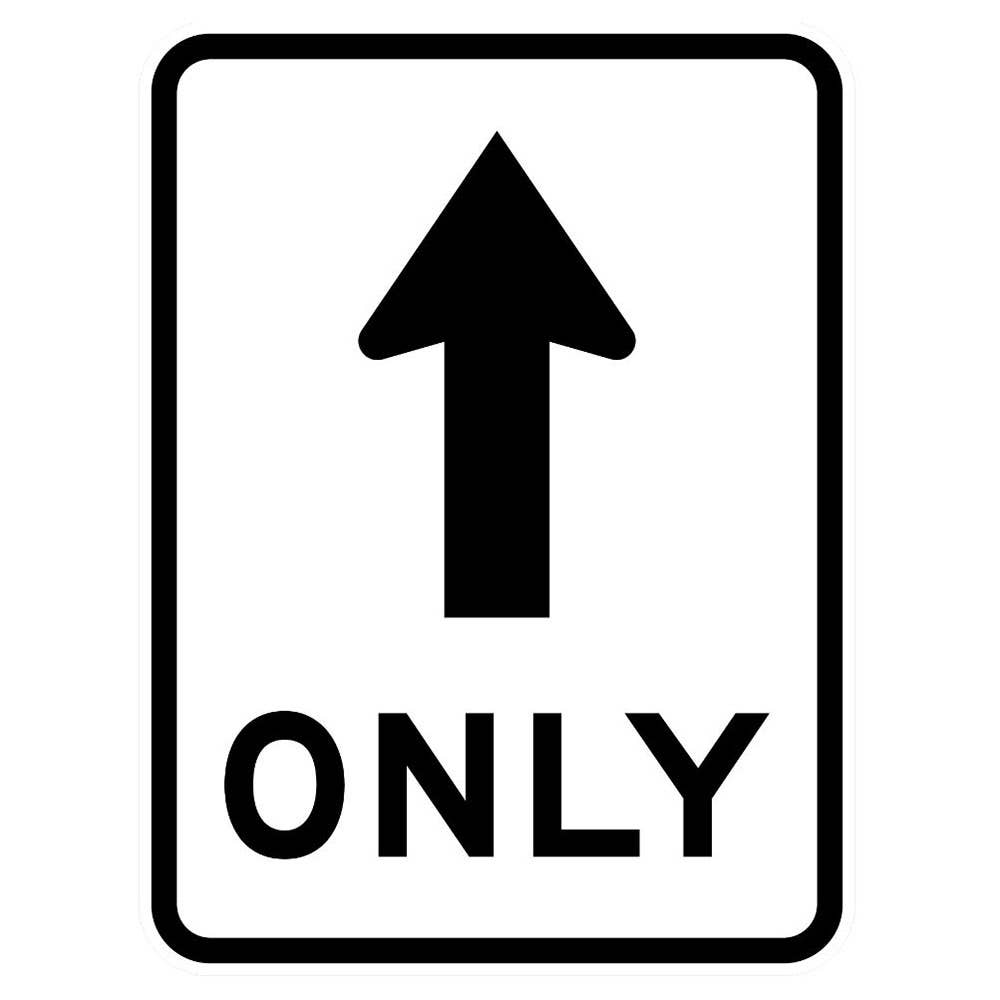 Sign ONLY + Arrow Up 450 X 600mm Metal 310119 R2-7AM