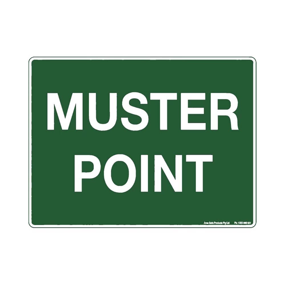 Sign MUSTER POINT 450 X 300mm Metal_217455_527lsm