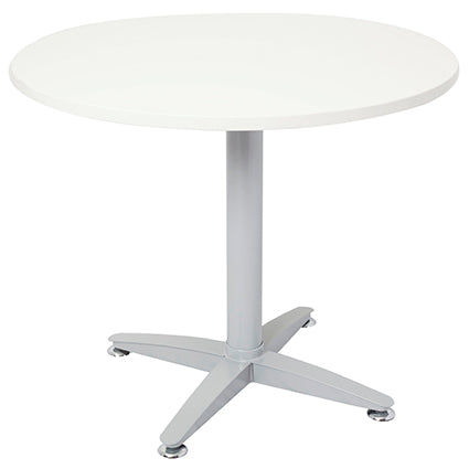 Rapid Meeting Table Round 900Mm 4 Star White_1015607_RSRT9 NW