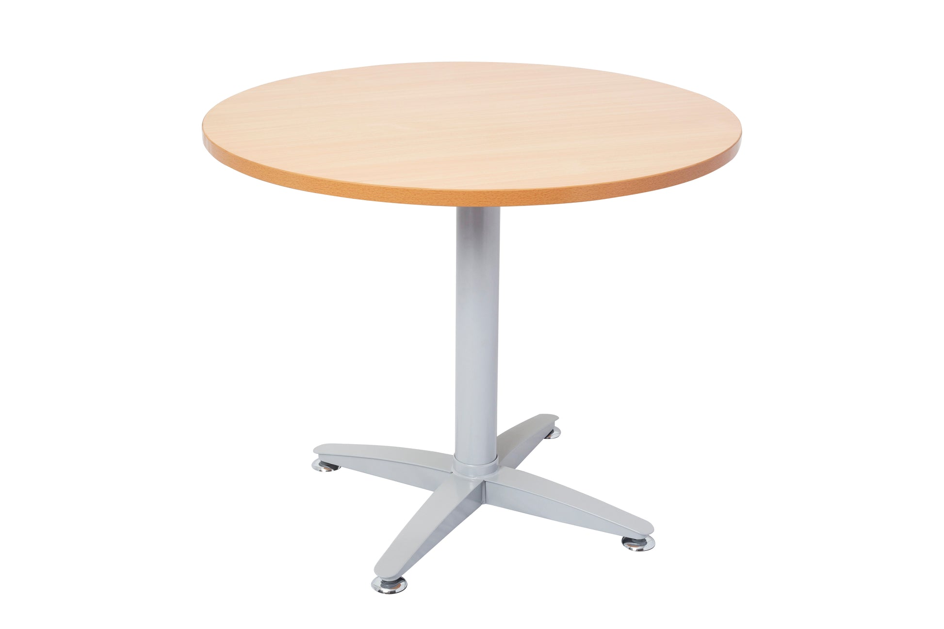 Rapid Meeting Table Round 900Mm 4 Star Beech_9011319_RSRT9 B