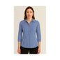 Shirt Womens 3/4 Sleeve Blue Check 10 City Collection_40080457_2207-BLU-10