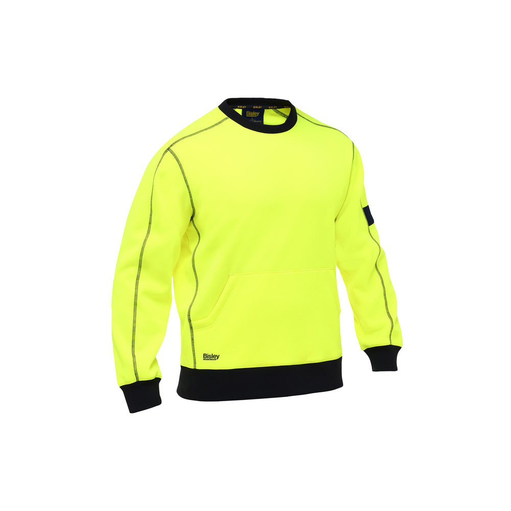Jumper Crew Neck Poly/Cotton Fleece 385gsm Bisley 5XL YELLOW BK6722_BF515XL_40062032_BK6722_BF515XL