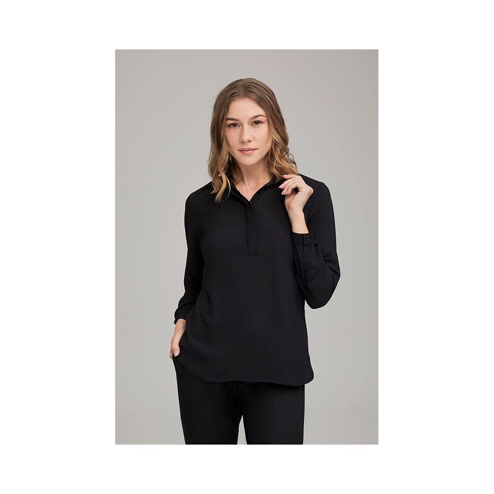 2211 Ladies Meghan L/S Poly Shirt GLEN2211_GLEN2211
