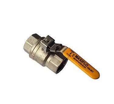 Valve Ball Brass Full Port Lockable 1'' BSPT 25mmNB 94700010 VGAS25L