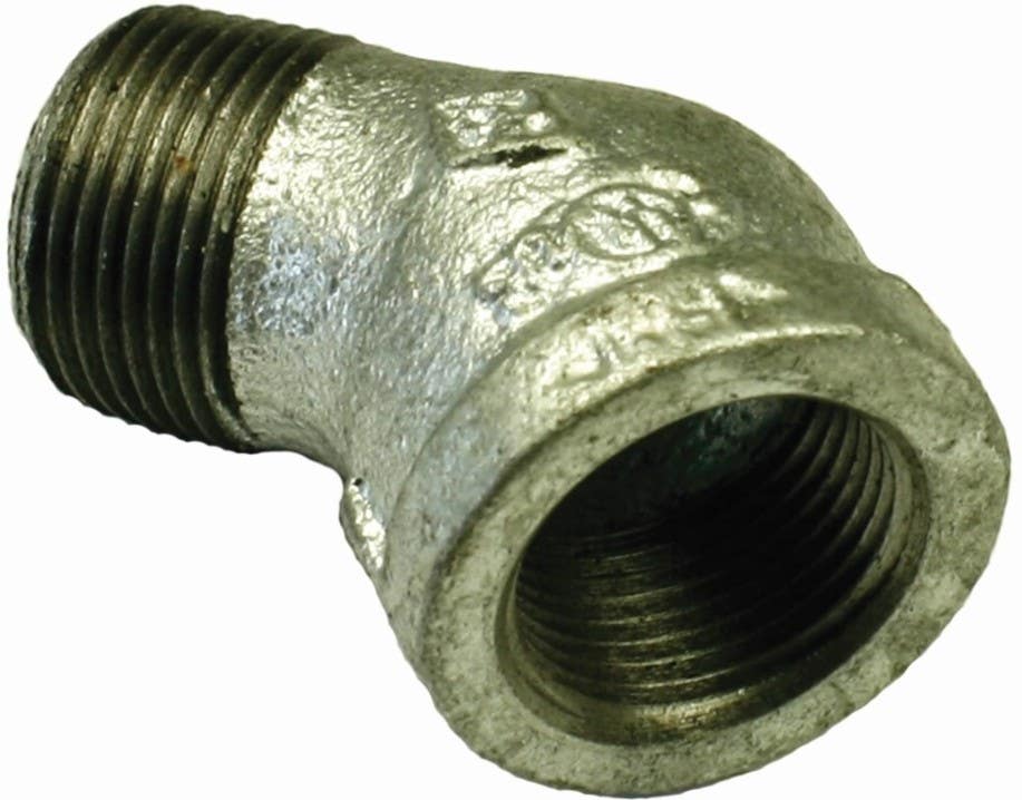 Elbow Mal Galv Male x Female 45 Deg 1/2'' BSPT 15mmNB 2902001 LEMFF15