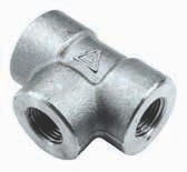 Tee Equal Galvanised Steel 3000lb 1'' NPT 25mmnb 88894940 PT25G