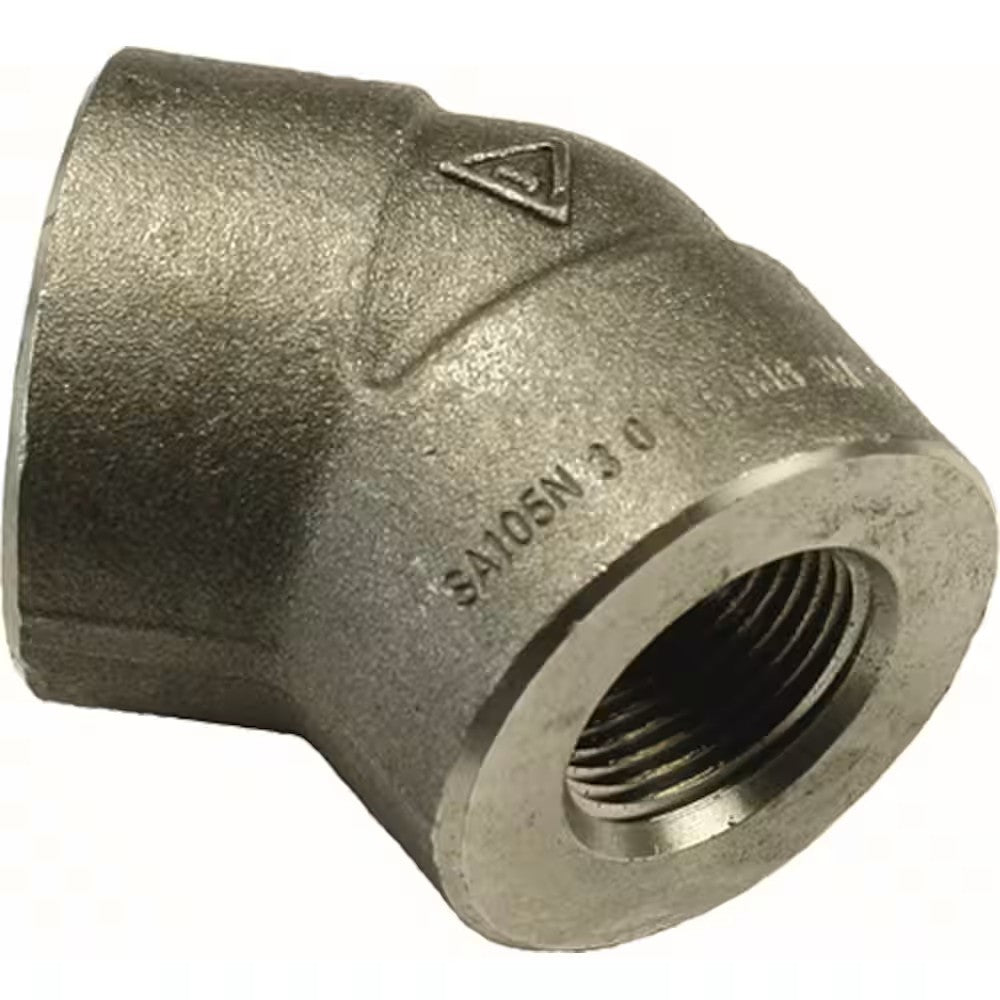 Elbow Forged Steel 3000lb Female x Female 45 Deg 1'' BSPT 25mmNB 98550073 PEF25B