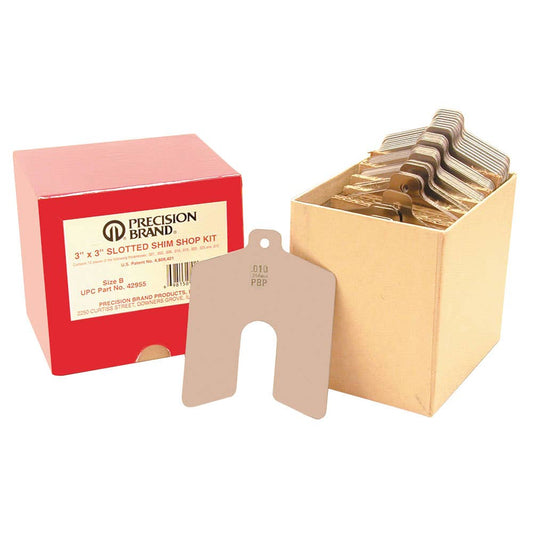 Shim Kit Slotted Stainless Steel 100 Piece 50 x 50mm 60033955 SHIM81945
