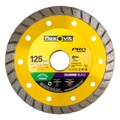 Wheel Cut Off Masonry 125 x 22mm Flexovit 92600108 70184624721