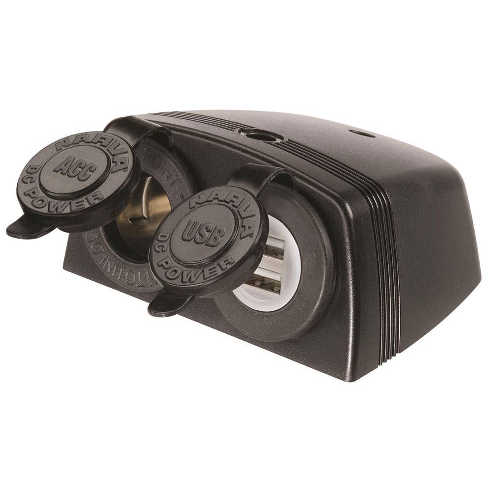 ACC/DUAL USB TWIN SOCKET S/MNT 228239 81168BL
