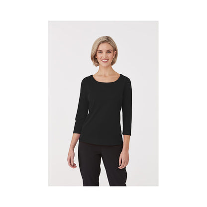 2290 Smart Knit Ladies 3/4 Sleeve Poly Shirt_2290