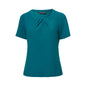 Shirt Womens Keyhole Knit S/S Poly Teal 2XL City Collection 40076664 2295-TEAL-2XL