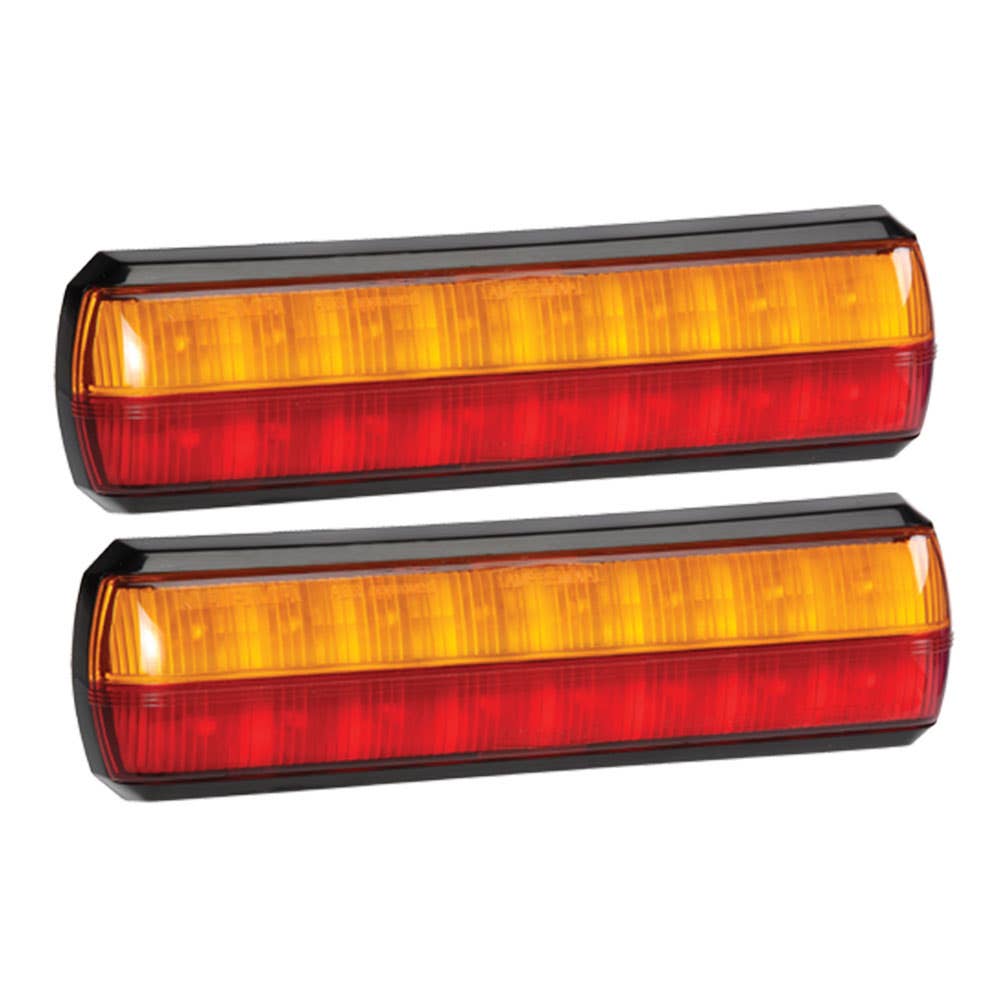 Lamp Rear Stop/Tail/Indicator LED 10-30V Pk 2 Model 38 Narva 229601 93812BL2