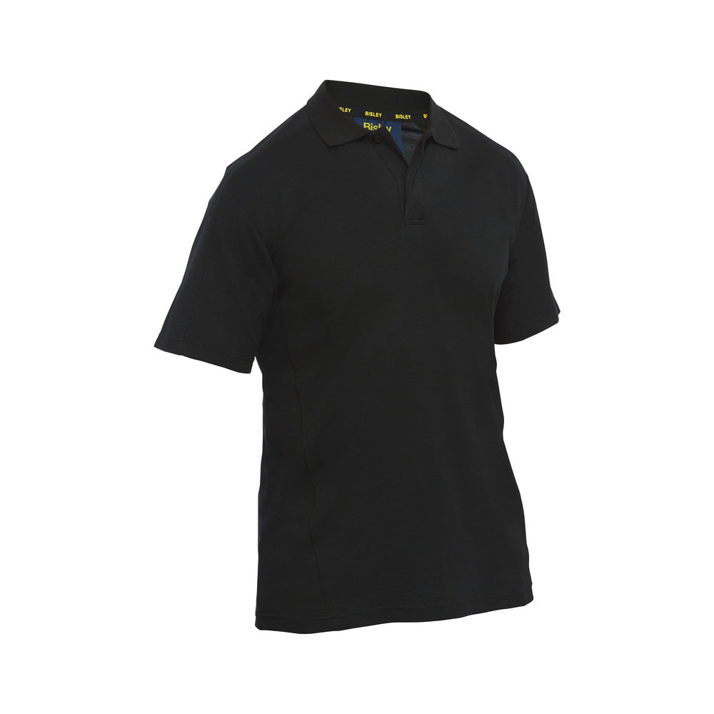 Polo S/S Cotton/Poly 160gsm Black XL Bisley_40114313_BK1202_BBLKXL