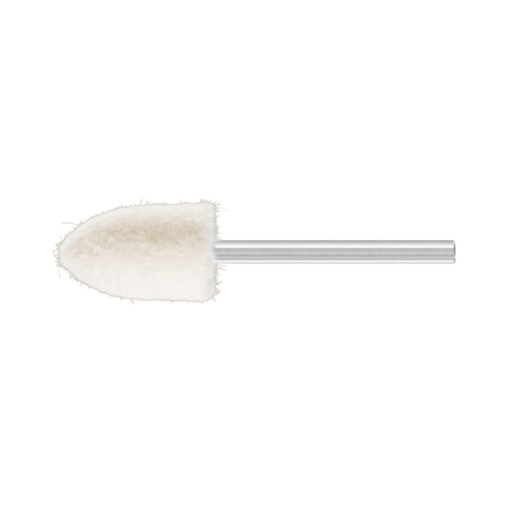 Medium-hard felt polishing points conical pointed shape 12x18 mm shank 3 m_40108209_44141218