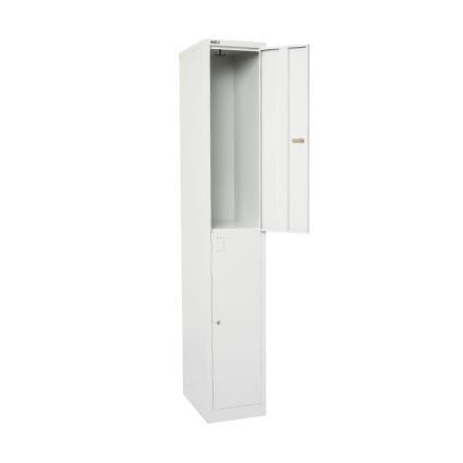 Rapid Go Locker 2 Tier 1830X305X455 Assembled Silver Grey_1019912_GL305/2 SILVER GREY