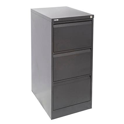 Rapid Filing Cabinet 3 Drawer Go Steel Graphite Ripple 9005499 GFCA3 GR