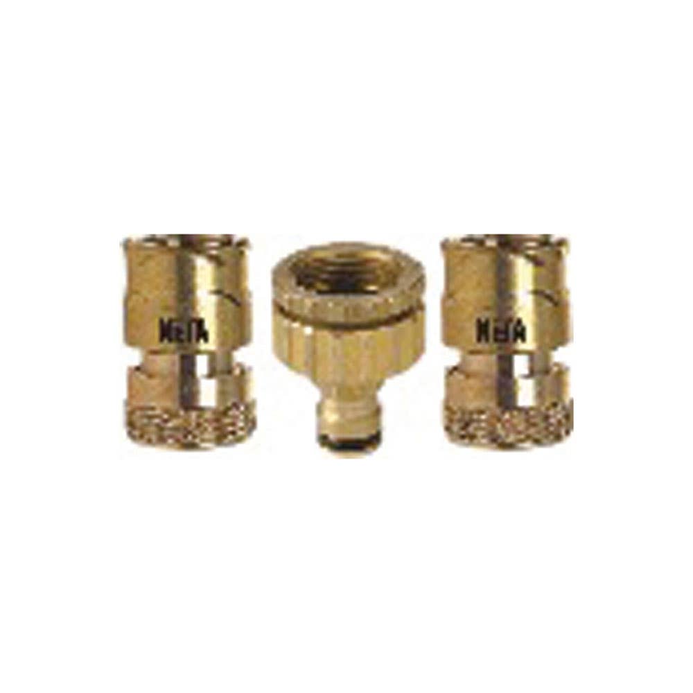 Hose Fittings Kit Brass 12mm 3 Piece 231813 MH/RBNLS46EZ