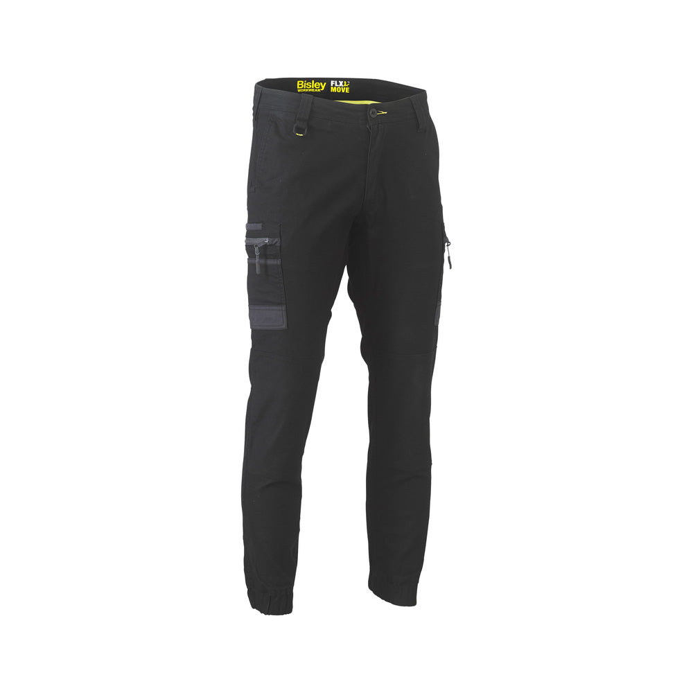 Pants Flex & Move Stretch Cargo Cuffed Bisley 107R Black BPC6334_BBLKR07_40021651_BPC6334_BBLKR07