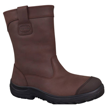 Boots Steel Toe Pull On PU Sole Rigger Brown 34-692 10 Oliver 203689 34692-BRN-10