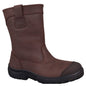 Boots Steel Toe Pull On PU Sole Rigger Brown 34-692 10 Oliver 203689 34692-BRN-10