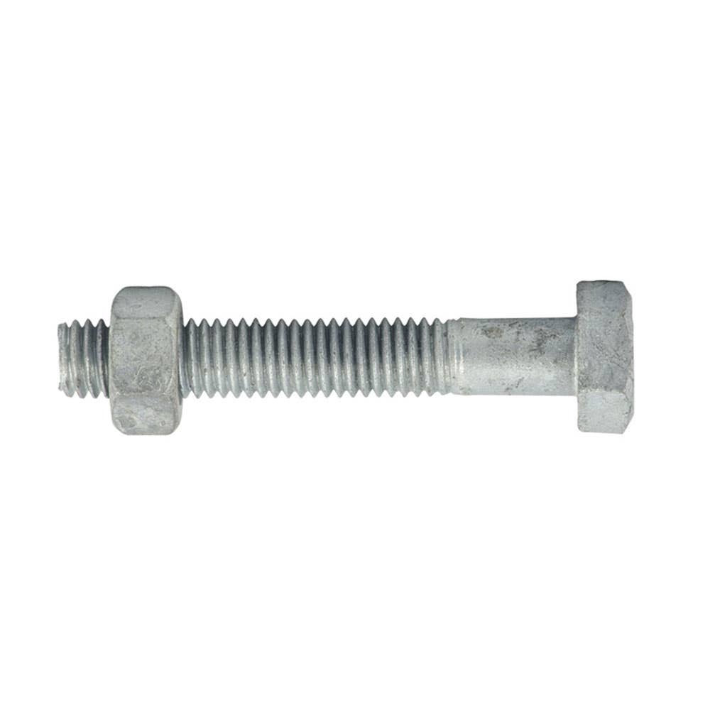 Bolt & Nut Hex Head Coarse Class 4.6 Galvanised 1.50P 10 x 190mm 60023787 KBH46GCM100190