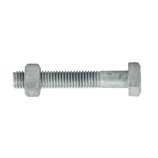 Bolt & Nut Hex Head Coarse Class 4.6 Galvanised 1.50P 10 x 190mm 60023787 KBH46GCM100190