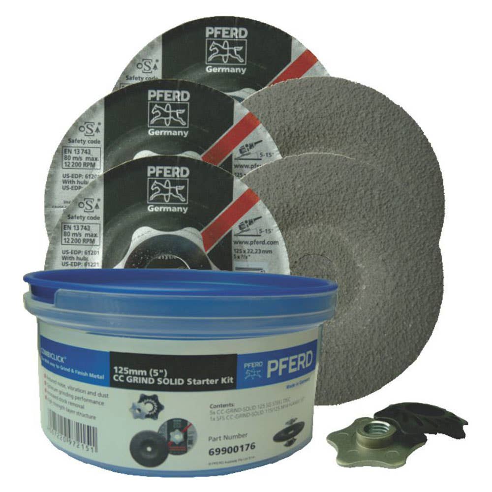 Disc Kit Grinding CC Grind Solid Starter Pack 125mm Pferd 240909 69900176