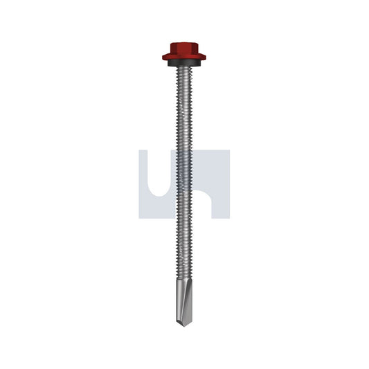 S500 Sds Hex Hd + Washer Manor Red (Scoria) -Cl4 As3566 #12-24 85 - Pk 500_40098423_TMR54SH1224085