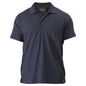 Shirt Polo S/S Poly/Cotton Pique Knit 180gsm Navy 3XL Bisley 40007765 BK1290 BPCT3XL
