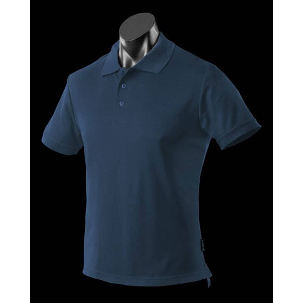 Shirt Polo Short Sleeve Mens Poly/cotton Reef Navy Medium 247620 1303-NAV-M