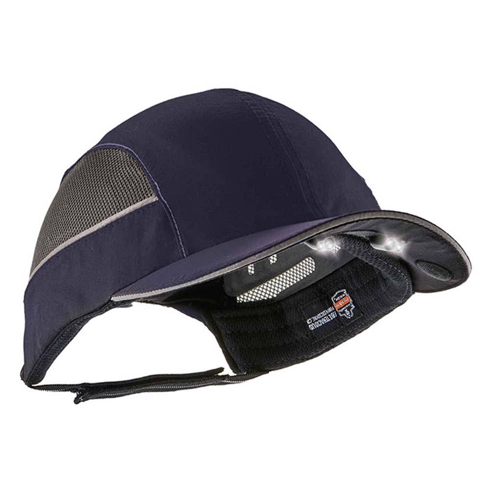Cap Bump Short Brim Black + LED Light Skullerz 8960 Ergodyne 247804 23370 NLA