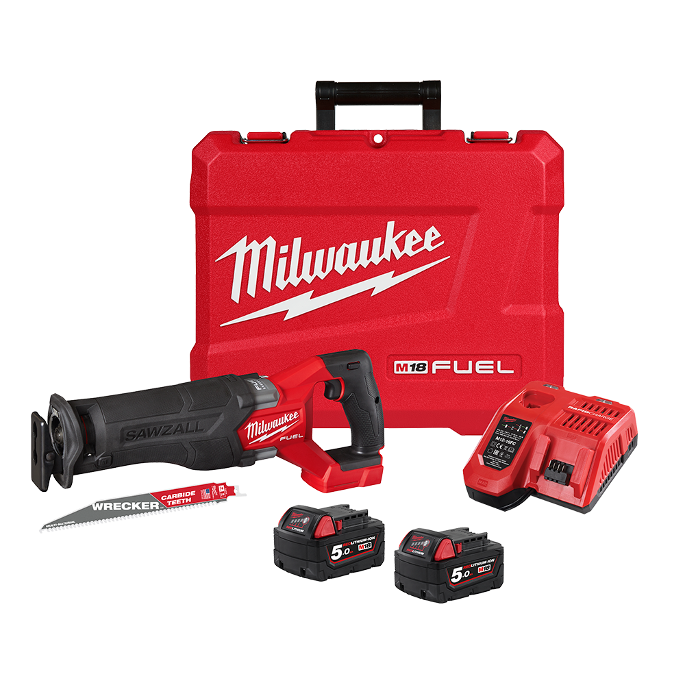 Sawzall Reciprocating M18 Fuel + Charger 2 X 5ah Batteries 248898 M18CSX2-502C