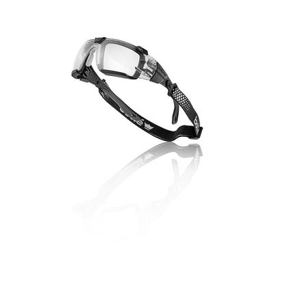 Glasses Safety Rush+ 2.0 XP Clear Lens Black/Grey Frame Bolle RUSXMN10A_40074530_RUSXMN10A